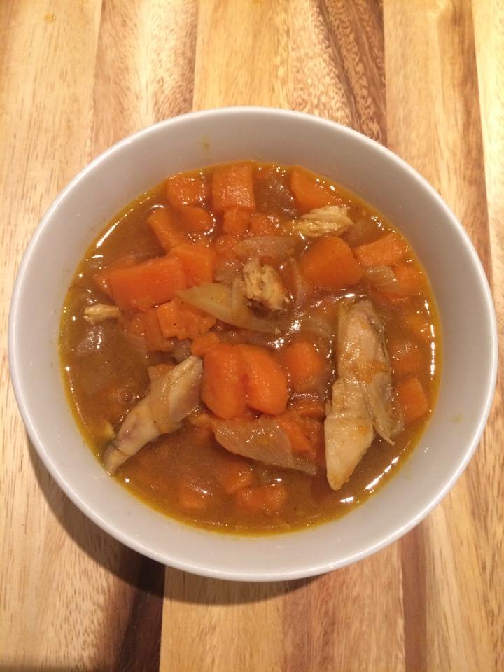 Curried sweet potato soup